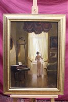 Lot 836 - Pair of 20th century Continental School oils...