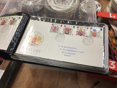 Lot 239 - Box of First Day Covers in albums