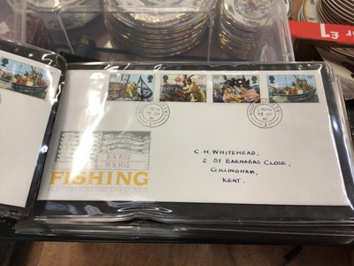 Lot 239 - Box of First Day Covers in albums