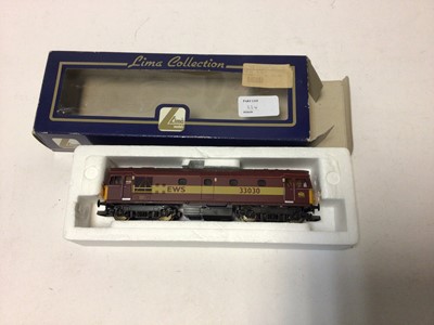 Lot 234 - Lima Collection OO gauge locomotives including Load Haul Class 37 diesel 'Gartcosh' 37884, boxed L204622, BR green Class 73 diesel 'Sir Herbert Walker' E6003, boxed L149929, EWS Class 33 diesel 330...