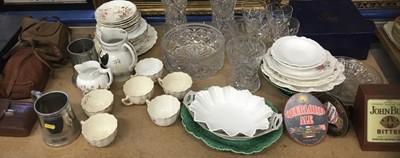 Lot 185 - Group of miscellaneous items including cameras, cut glass, ceramics sundries