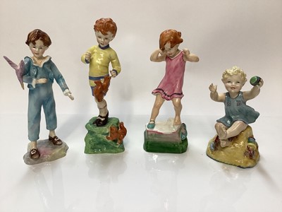 Lot 1129 - Eight Royal Worcester figures