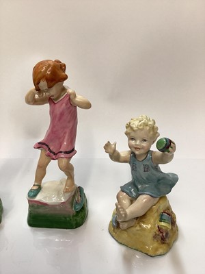 Lot 1129 - Eight Royal Worcester figures