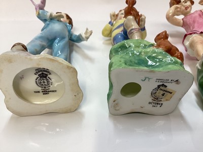 Lot 1129 - Eight Royal Worcester figures