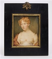 Lot 843 - William John Thomson (1771 - 1845), miniature...