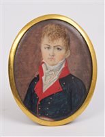 Lot 844 - English School (circa 1820), watercolour on...