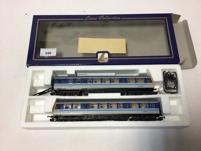 Lot 240 - Lima Collection OO gauge locomotive BR Scotrail Class 101 2 Car DMU 51188 & 53268, boxed L149898 and Hornby Ex Caledoian LMS 4-2-2 tender locomotive 14010, boxed R763 (2)