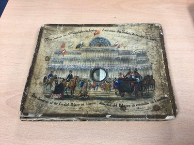 Lot 207 - The Interior of the Crystal Palace in London - Victorian peep show, together with children's books