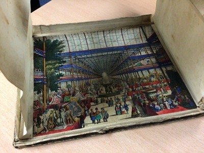 Lot 207 - The Interior of the Crystal Palace in London - Victorian peep show, together with children's books