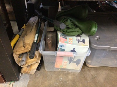 Lot 212 - Quantity of tools, including a chainsaw, circular saw, drill, etc