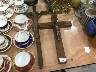 Lot 496 - Pair of crucifix's