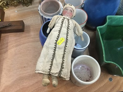 Lot 497 - 19th century wooden peg type doll