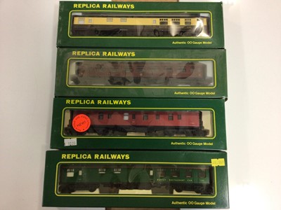 Lot 258 - Josef OO gauge mixed lot of coaches (x17) and Replica Rialways coaches (x11)