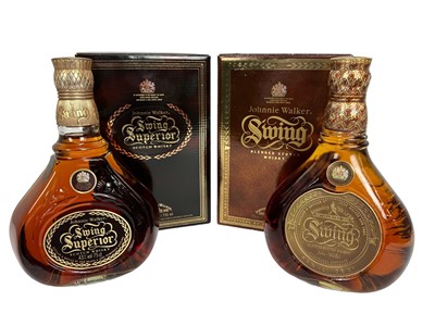 Lot 35 - Whisky - two bottles, Johnnie Walker Swing and Swing Superior, 43%, 75cl, both boxed