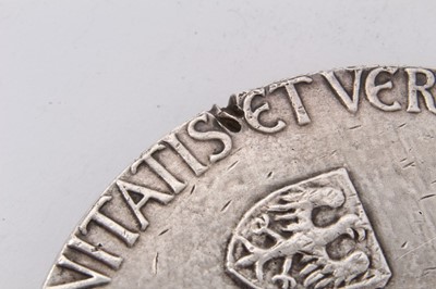 Lot 303 - Large silver (935) Charles University in Prague commemorative medal