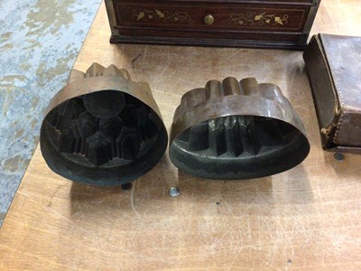 Lot 226 - Two Victorian copper jelly moulds, 16.5cm and 14cm wide