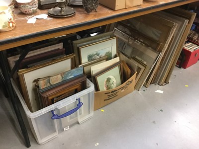 Lot 454 - Quantity of mixed pictures to include prints and watercolours