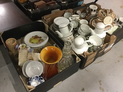 Lot 456 - Three boxes of china and glassware to include Midwinter tea and dinner service.