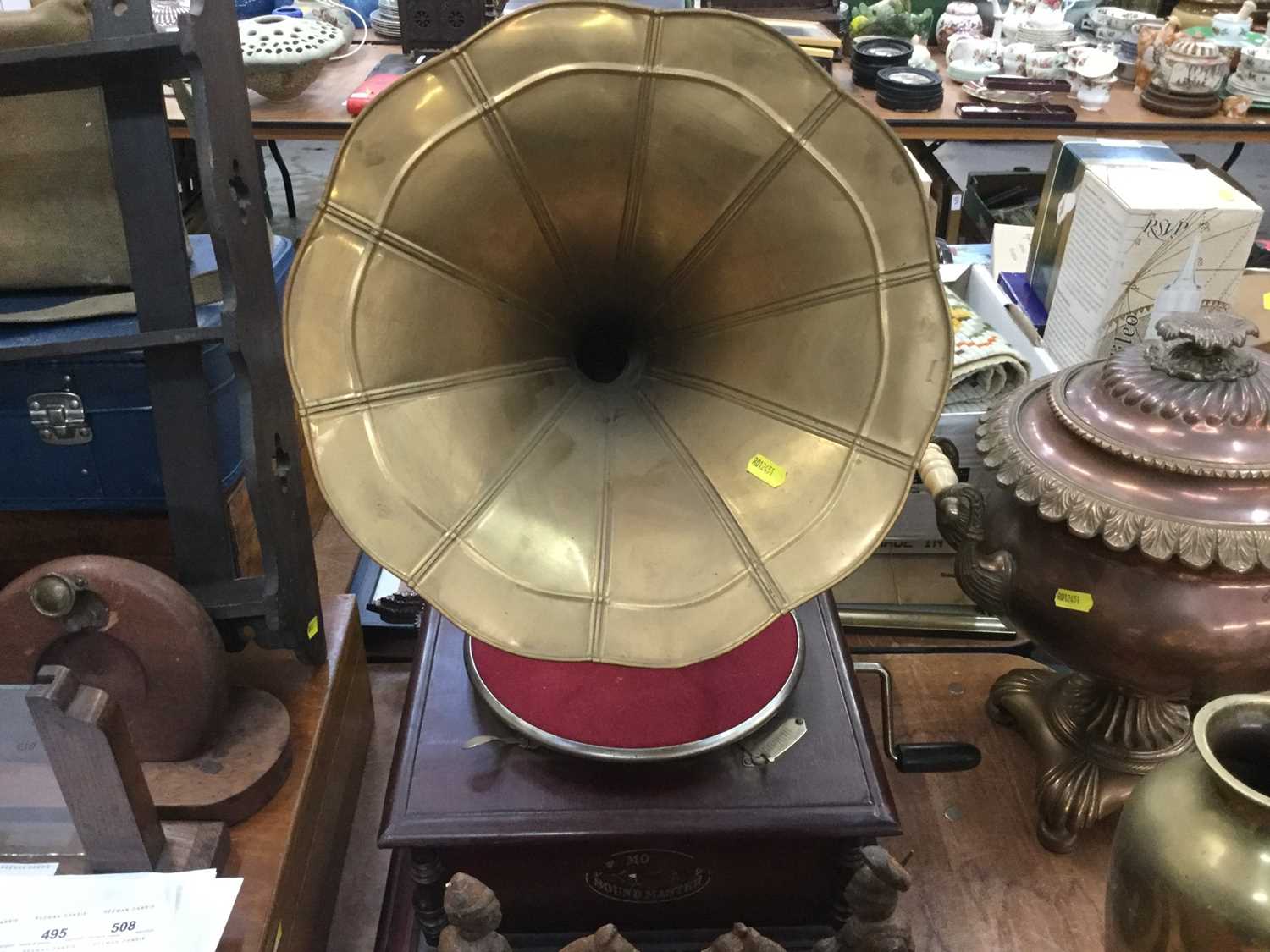 Lot 460 - Sound Master wind up table top gramaphone