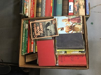 Lot 491 - Two boxes of vintage children's books and annuals.