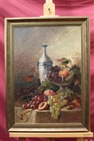 Lot 867 - C. F. Welsens, oil on canvas board - still...