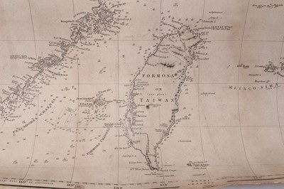 Lot 878 - 19th century canvas backed map, China from Hong Kong to Liau - Tung 1860.