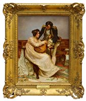 Lot 869 - Edgar Bundy A.R.A (1862 - 1922), oil on canvas...