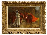 Lot 870 - Edgar Bundy A.R.A (1862 - 1922), oil on canvas...