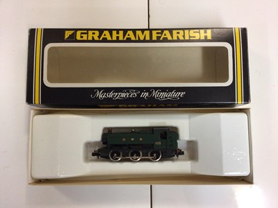 Lot 325 - Graham Farish N gauge locomotives including LMS black 2-6-0 Class 2MT Ivatt tender locomotive 6404, boxed 372-627, BR black Early Emblem 2-6-4 Fairburn Tank locomotive 42096, boxed 372-751 and GWR...