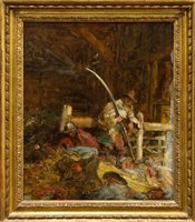 Lot 871 - Edgar Bundy A.R.A (1862 - 1922), oil on canvas...