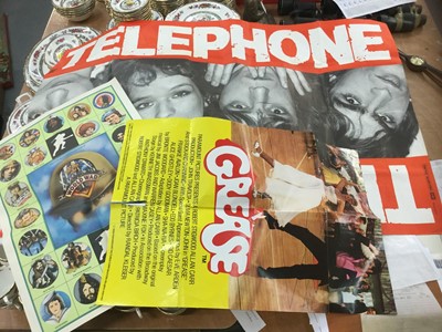 Lot 530 - Group of three posters to include Grease, Telephone and all this and World War II (3)