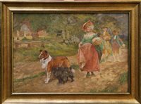 Lot 872 - Edgar Bundy A.R.A (1862 - 1922), watercolour...