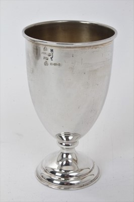 Lot 326 - Silver goblet with London 1974 import marks