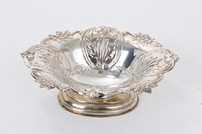 Lot 330 - Silver bonbon dish London 1967