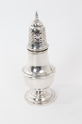 Lot 321 - Silver plated sugar caster