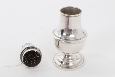 Lot 1044 - Silver plated sugar caster