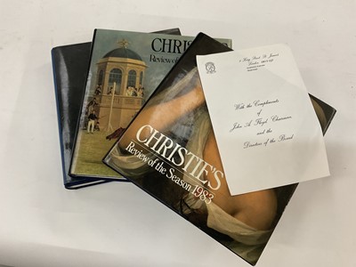 Lot 1754 - Christie's Review of the season year books (1 box)