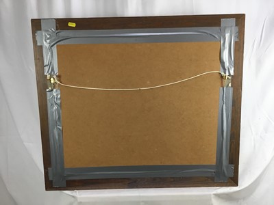 Lot 252 - Clifton Karhu woodblock on fabric 1975, in glazed frame
