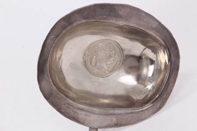 Lot 305 - Pair Victorian Albany pattern serving spoons, with shell bowls (Sheffield 1891) Harrison Brothers & Howson. All at approximately 6ozs. together with a Georgian silver toddy ladle with twisted whale...