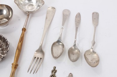 Lot 308 - Collection of miscellaneous European and other silver flatware etc, various countries including Austro - Hungarian, Turkey, Chinese, Egyptian and Scandinavian. All at approximately 17ozs. (Qty)