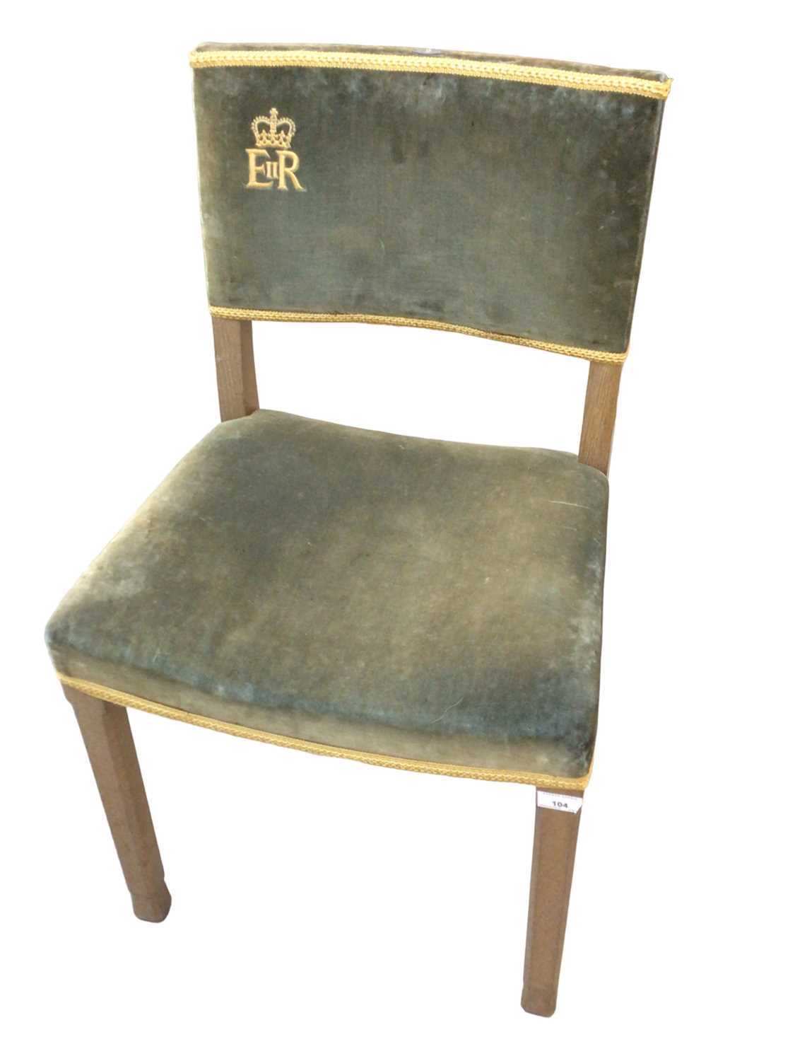 Lot 104 - H.M. Queen Elizabeth II Coronation chair 1953