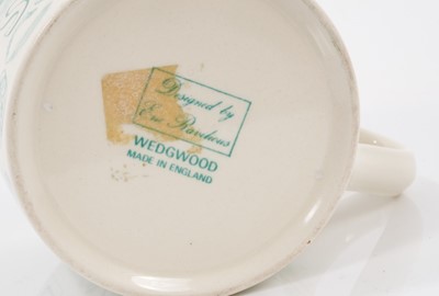 Lot 123 - Eric Ravilious for Wedgwood, an alphabet mug in green on a cream ground, 8.5cm high
