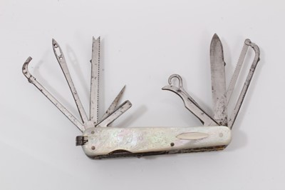 Lot 894 - Three 19th century pen knives