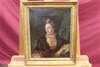 Lot 888 - 18th century English School oil on paper laid...
