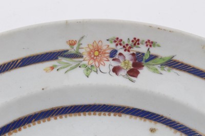 Lot 17 - Set of four Chinese export porcelain plates