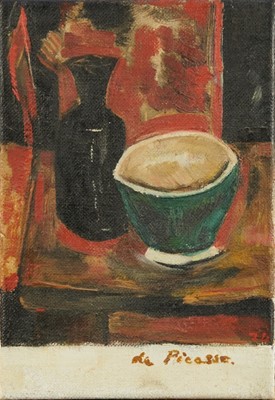 Lot 1149 - Dorothy Mead (1928-1975) two works, oil on canvas - still life, dated '74, 25.5cm x 18cm, unframed