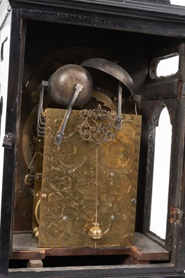 Lot 686 - Fine Early-18th century bracket clock by William Westbrook London with arched silvered and gilt dial