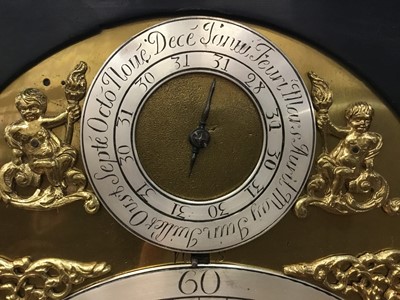 Lot 686 - Fine Early-18th century bracket clock by William Westbrook London with arched silvered and gilt dial