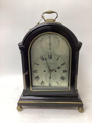 Lot 687 - Regency bracket clock by James Marston, Tower