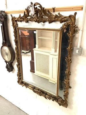 Lot 1487 - 19th century gilt framed peripheral plate wall mirror